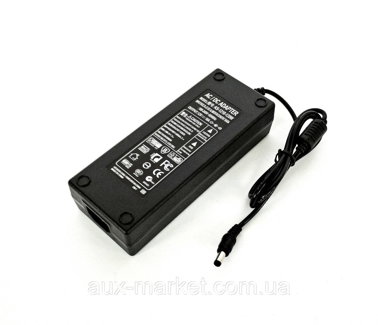 Блок живлення 12V 10A  (5,5 * 2,5) + мережевий кабель