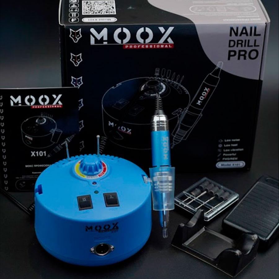 Фрезер для манікюру та педикюру Moox X101, 50 000 об/хв (синій)