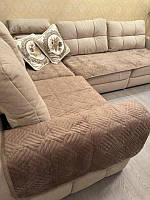 Накидки-дивандеки кутовий на диван і на диван із кріслами, багатофункціональні 3 полотна