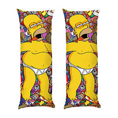 Дакімакура подушка-обіймашка «Гомер з пончиками. The Simpsons. Homer with donuts»