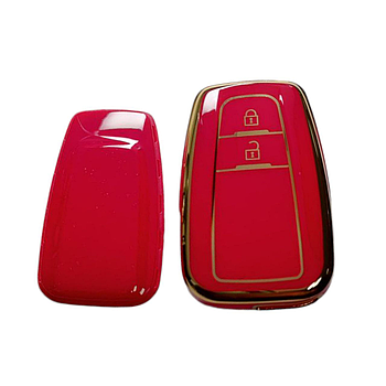 Чохол для ключа Toyota, глянець, червоний