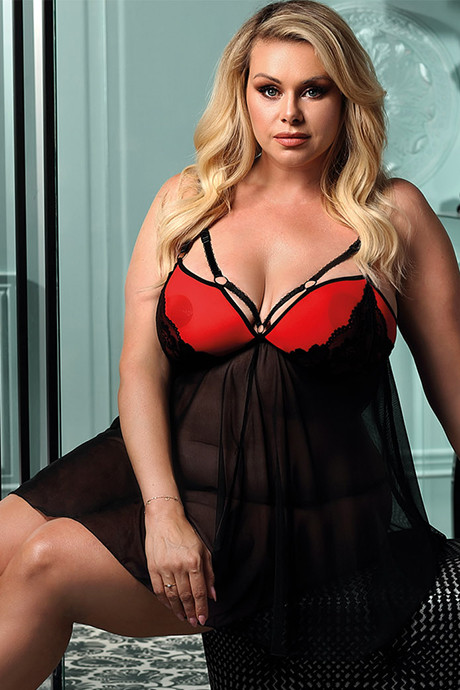 Комплект anais Arcadia Черно-красный XL/XXL(L+)