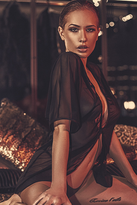 Пеньюар anais Velo Черный L/XL
