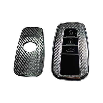Чохол для ключа Toyota, сірий карбон