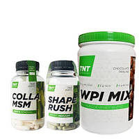 TNT Nutrition Набор для похудения WPI MIX + Shape Rush + Коллаген 1.5 кг Женский комплекс для сжигания жира и упругости кожи