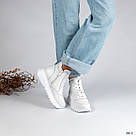 Жіночі зимові черевики білого кольору, фото 7