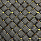 Накидка на сидіння автомобіля Volkswagen VW з Екошкіри 1 передня Чорна Чохол на сидіння Volkswagen Преміум+, фото 9