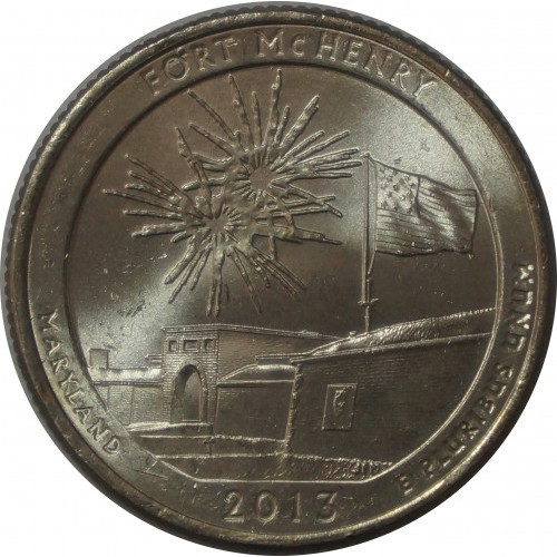 США ¼ долара, 2013 Національний пам'ятник Форт Мак-Генрі №2310