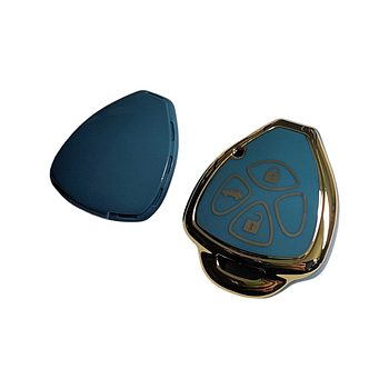 Чохол для ключа Toyota, глянець, синій
