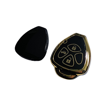 Чохол для ключа Toyota, глянець, чорний