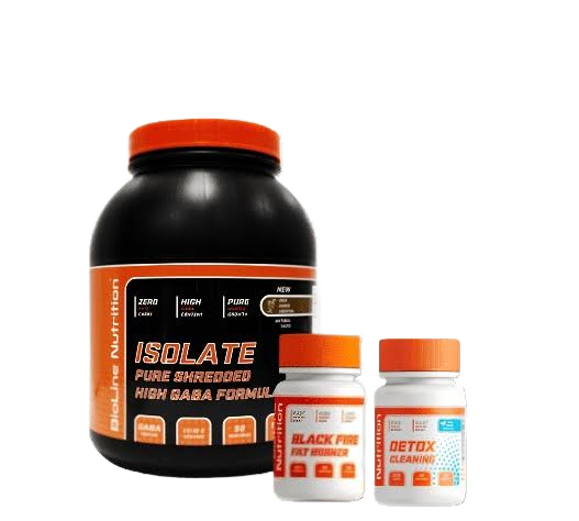 BioLine Nutrition Набір для схуднення Жироспалювач + Ізолят 1,5 кг + Детокс у ПОДАРУНОК — Комплекс для зниження ваги без тренувань, фото 1