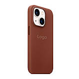 Чохол Leather Case with MagSafe для iPhone 15 Plus Колір Indigo Blue, фото 3