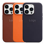Чохол Leather Case with MagSafe для iPhone 15 Pro Колір Umber, фото 2