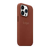 Чохол Leather Case with MagSafe для iPhone 15 Pro Колір Umber, фото 3