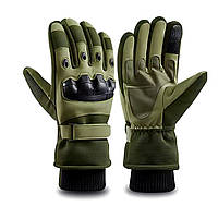 Тактичні військові зимові рукавиці. Теплі перчатки для ЗСУ сенсорні