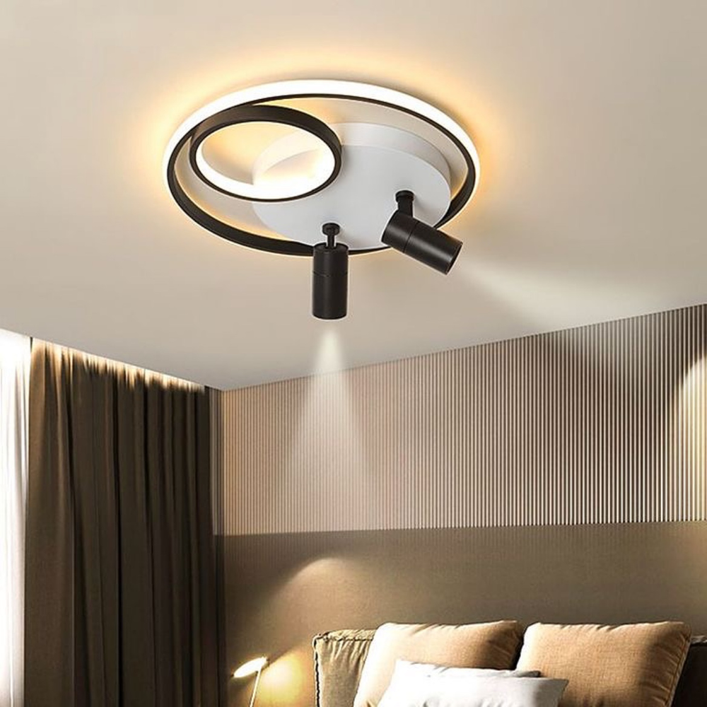 Стельова стильна люстра для спальні MJ 52/2+LED