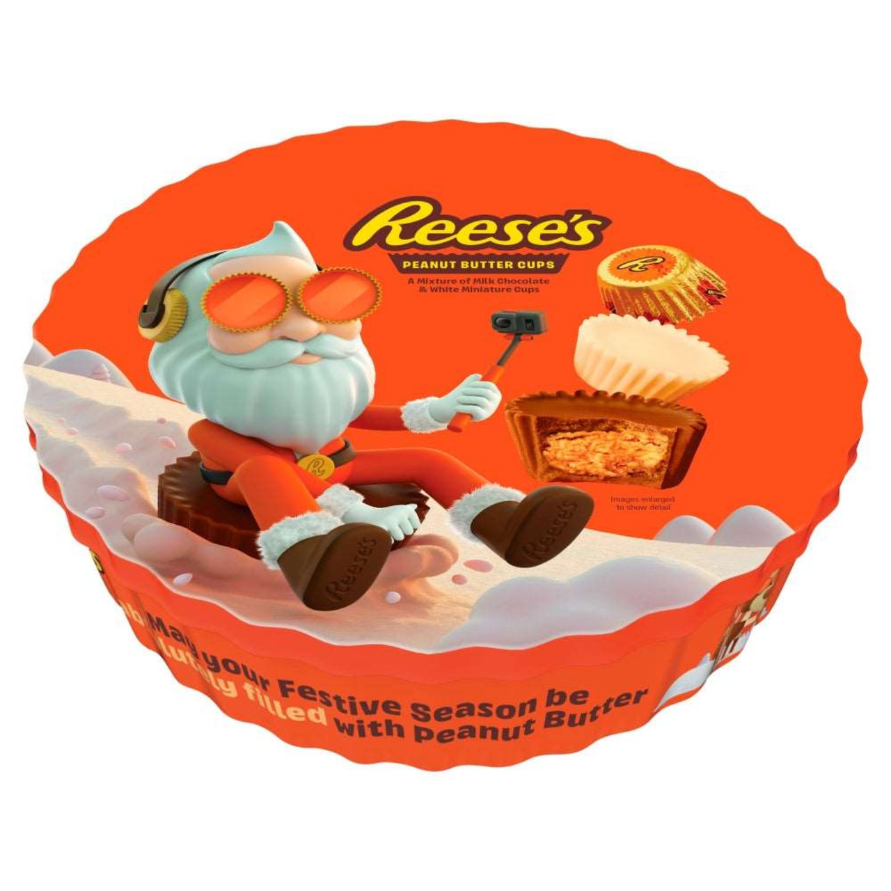 Шоколадні цукерки Reese's Peanut Butter Caps з арахісовою пастою, металева банка 309 г.