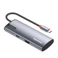 Популярний! Порт-реплікатор ColorWay Docking Station USB-C 5-в-1 Type C PD 100W/USB3.0х3/HDMI 4К (CW-HUB01) - Краща якість тільки