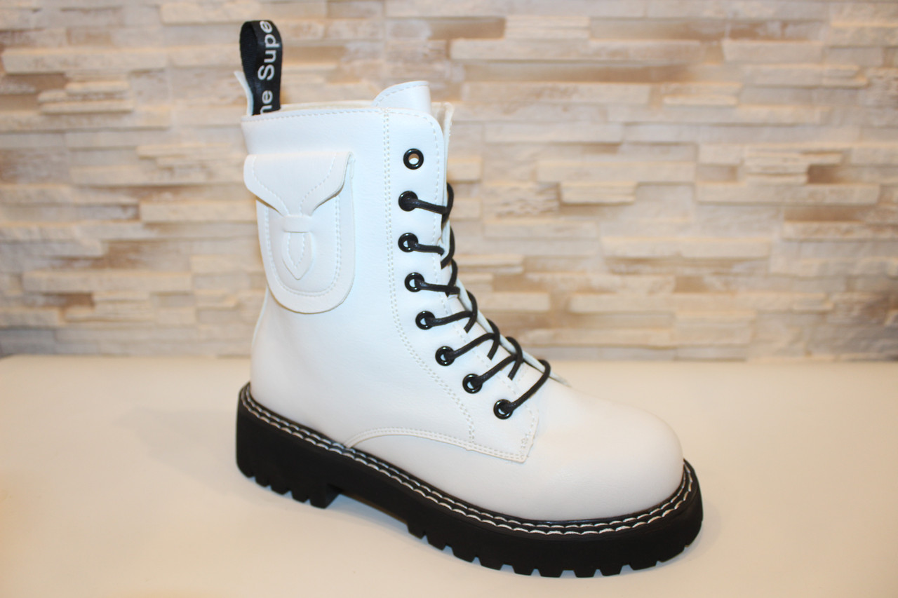 Черевики жіночі білі Д824, фото 1