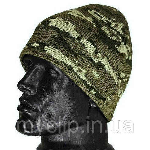 Шапка тактична ЗСУ Піксель. Якісна військова шапка Paskat українського виробника, фото 1