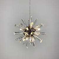 Круглий золотий дизайнерський підвіс із кристалами NO 4/1-240GD