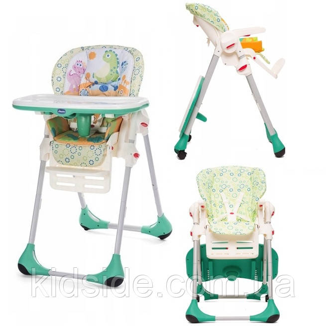 Chicco Polly Easy Dinofood 79065.47 Стілець для годування, фото 1