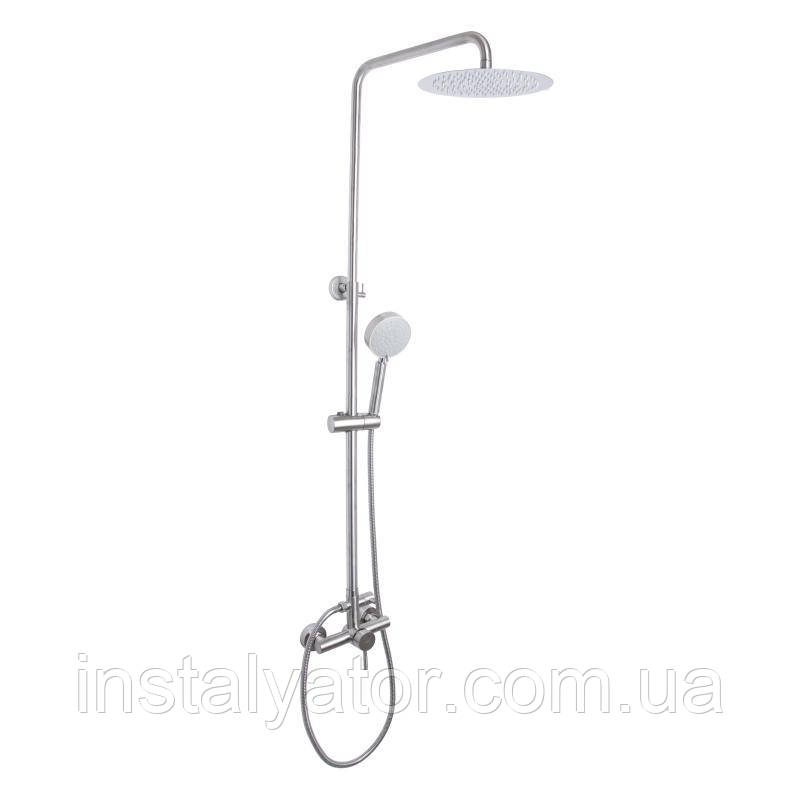 Душова система для душу Lidz Aria 1020 на два споживачі (k35) LDARI1020NKS46114 Nickel