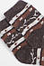 Шкарпетки дитячі теплі коричневого кольору з принтом 192452S, фото 2