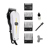 Дротова машинка для стрижки волосся HTC CT-101 Чорно-Біла Набір для стрижки волосся та бороди, фото 2