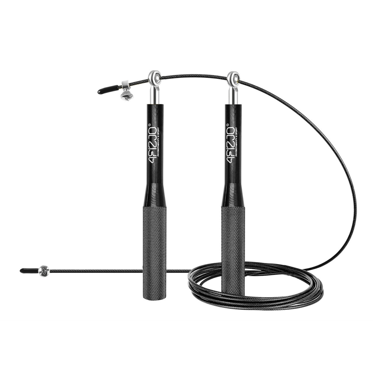 Скакалка швидкісна для кросфіту 4FIZJO Speed Rope Black (P-5907222931165), фото 1