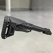 Прямий приклад DLG TACTICAL, телескоп, з підщічником, Чорний (повний комплект), антабка на 2 сторони, фото 2