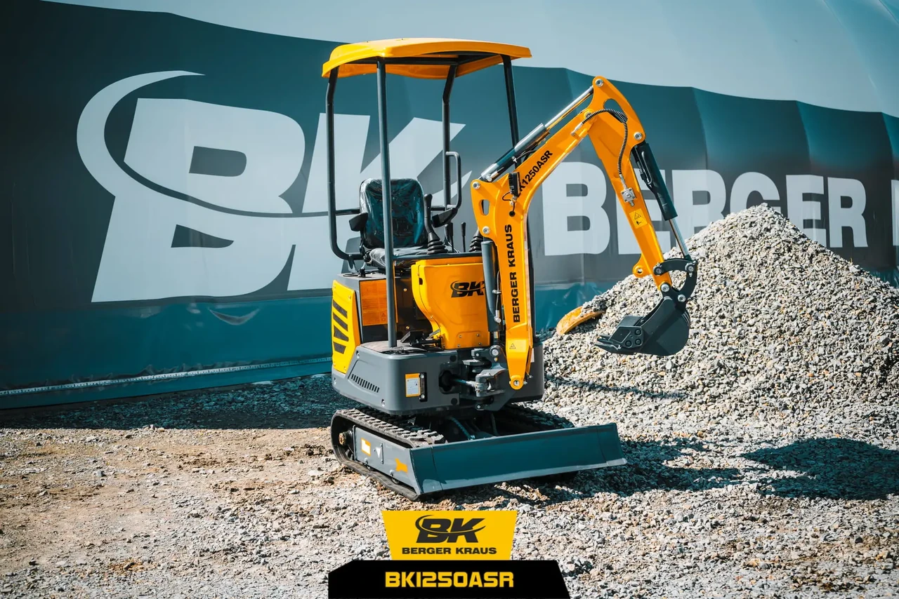 Міні-екскаватор Berger Kraus BK1250ASR з повним обладнанням