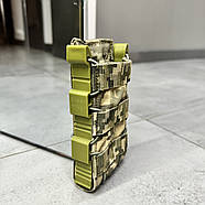 Підсумок під магазин АК/М16 каркасний відкритого типу з Моллі, Мультикам, WINTAC, Cordura 1000D, 1 секція, підсумок під ріжок Піксель, фото 3