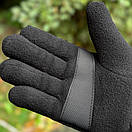 Чоловічі рукавиці Pobedov Warm флісові чорного кольору, фото 5