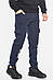 Спортивні штани чоловічі на флісі темно-синього кольору 192147M, фото 2