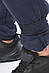Спортивні штани чоловічі на флісі темно-синього кольору 192147M, фото 4