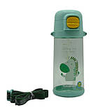 Пляшка для води CASNO 690 мл KXN-1219 Зелена (Зебра) з соломинкою, фото 3