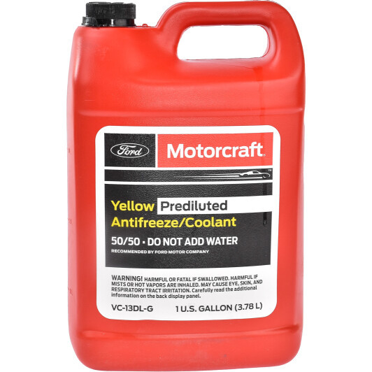 Ford Prediluted Antifreeze/Coolant 3,78 л жовтий (VC13DLG) готовий антифриз, фото 1