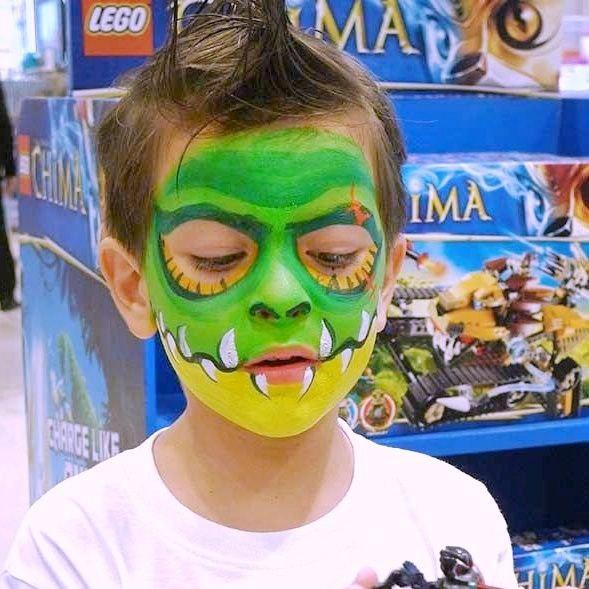 Аквагрим динозавр