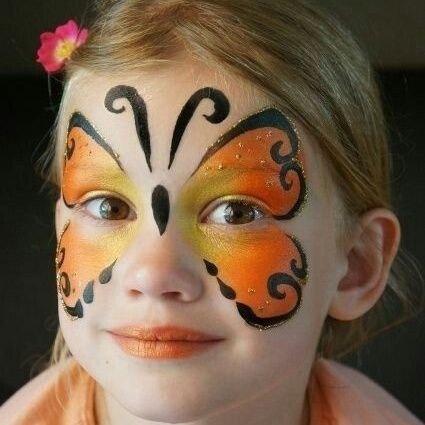 Аквагрим метелик