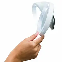 Портативне дзеркало у ванну зі світлодіодною підсвіткою Swivel Brite 360, колір білий, фото 3