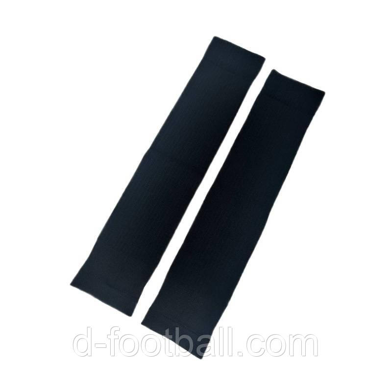 Гетри футбольні без лого обрізані (чорні) S2020-900, Чорний, Розмір (EU) — S/M, фото 1