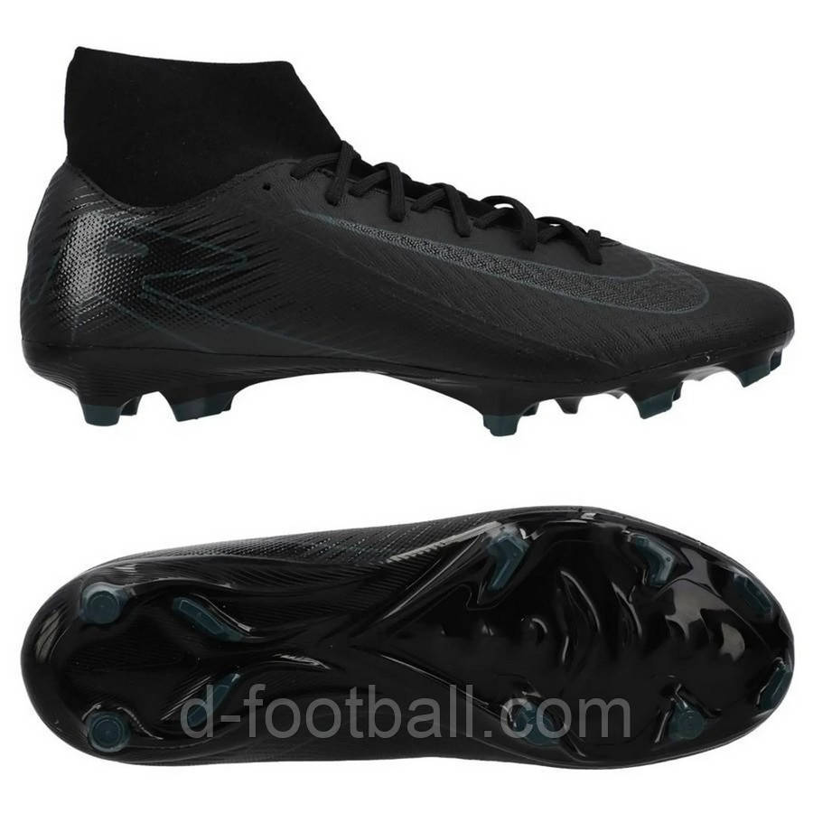 Бутси Nike Zoom Mercurial Superfly 10 Academy FG/MG — чорний FQ1456-002, Чорний, Розмір (EU) — 44.5