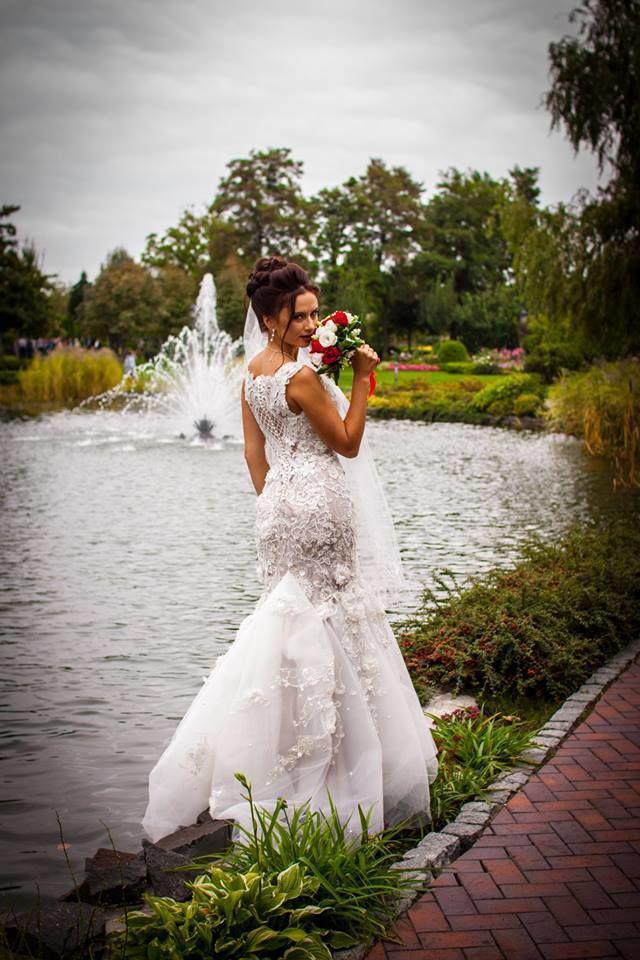 Свадебное платье рыбка 42 размер б/у, фото 1