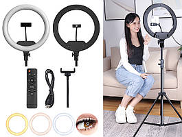 Кільцева LED лампа діаметром 32 см AL-33 з пультом (14326)