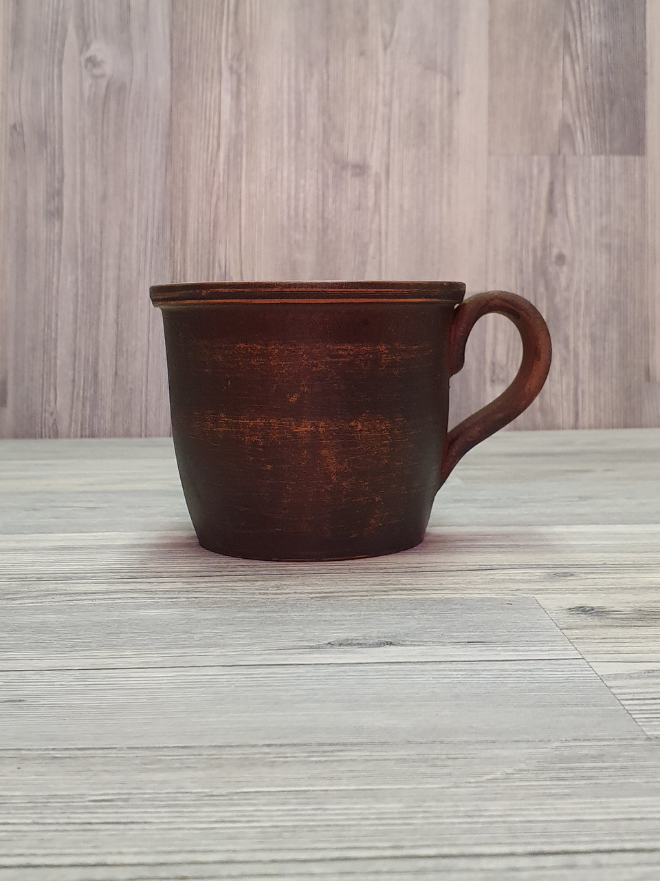Чашка / глиняний кухоль для чаю, кави (із червоної глини 0,3 л
