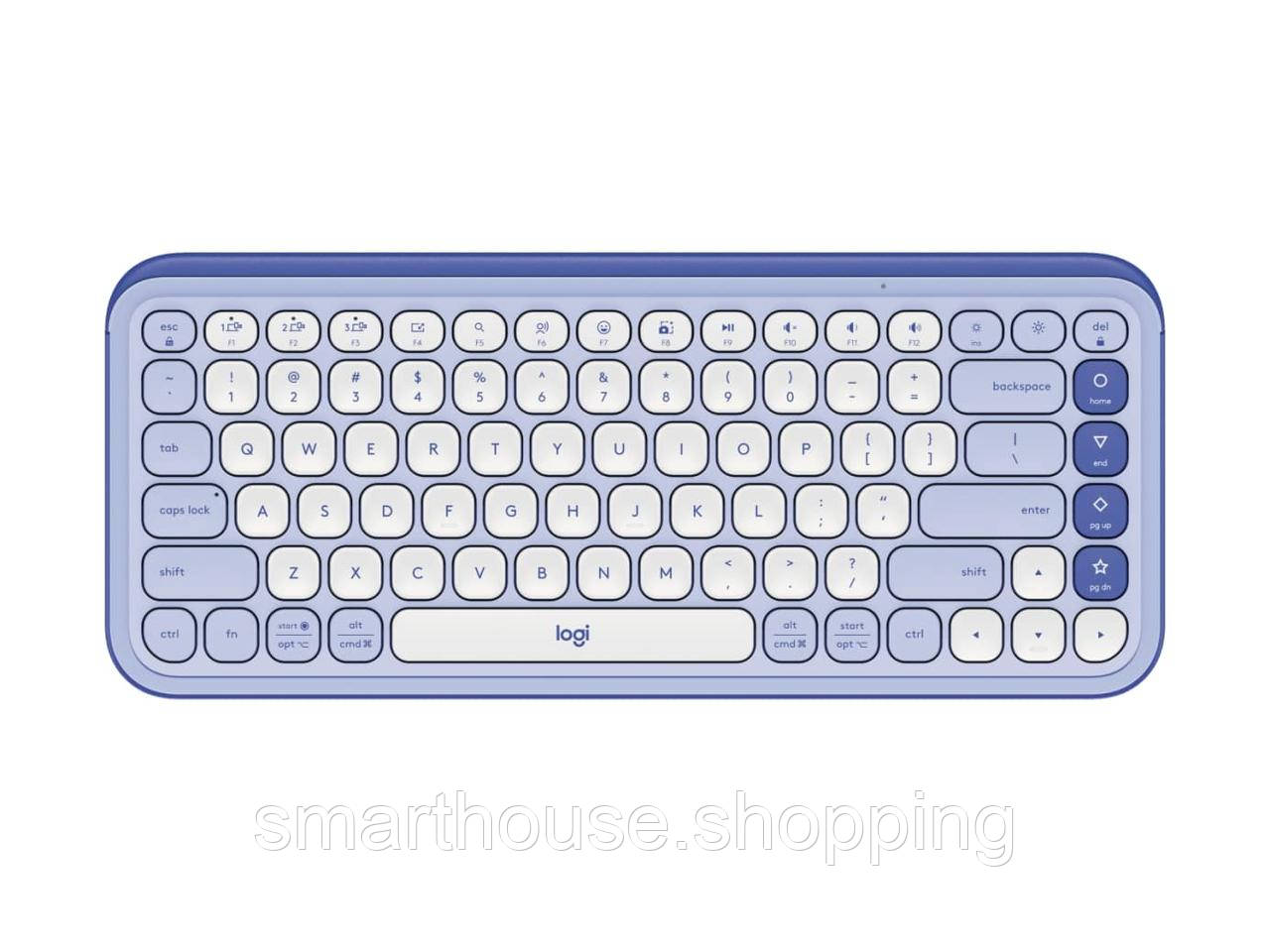 Клавiатура бездротова Logitech Pop Icon Keys Lilac (920-013074), фото 1