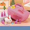 Компактний іграшковий будиночок валізка М'яка іграшка собачка Підсвітка звуки гребінець ванна туалет ліжко, фото 2