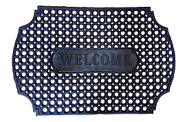 Килимок придверний гумовий соти Welcome 60х90 см
