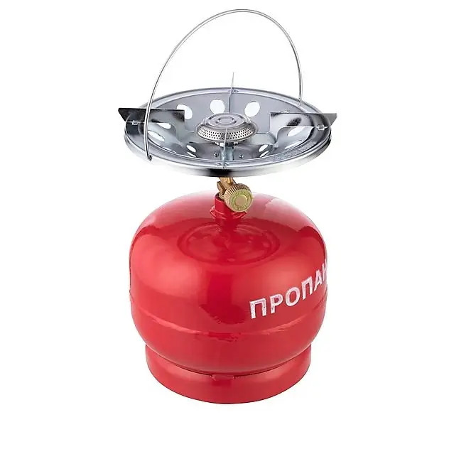 Газовий балон 5л з пальником туристичний, фото 1